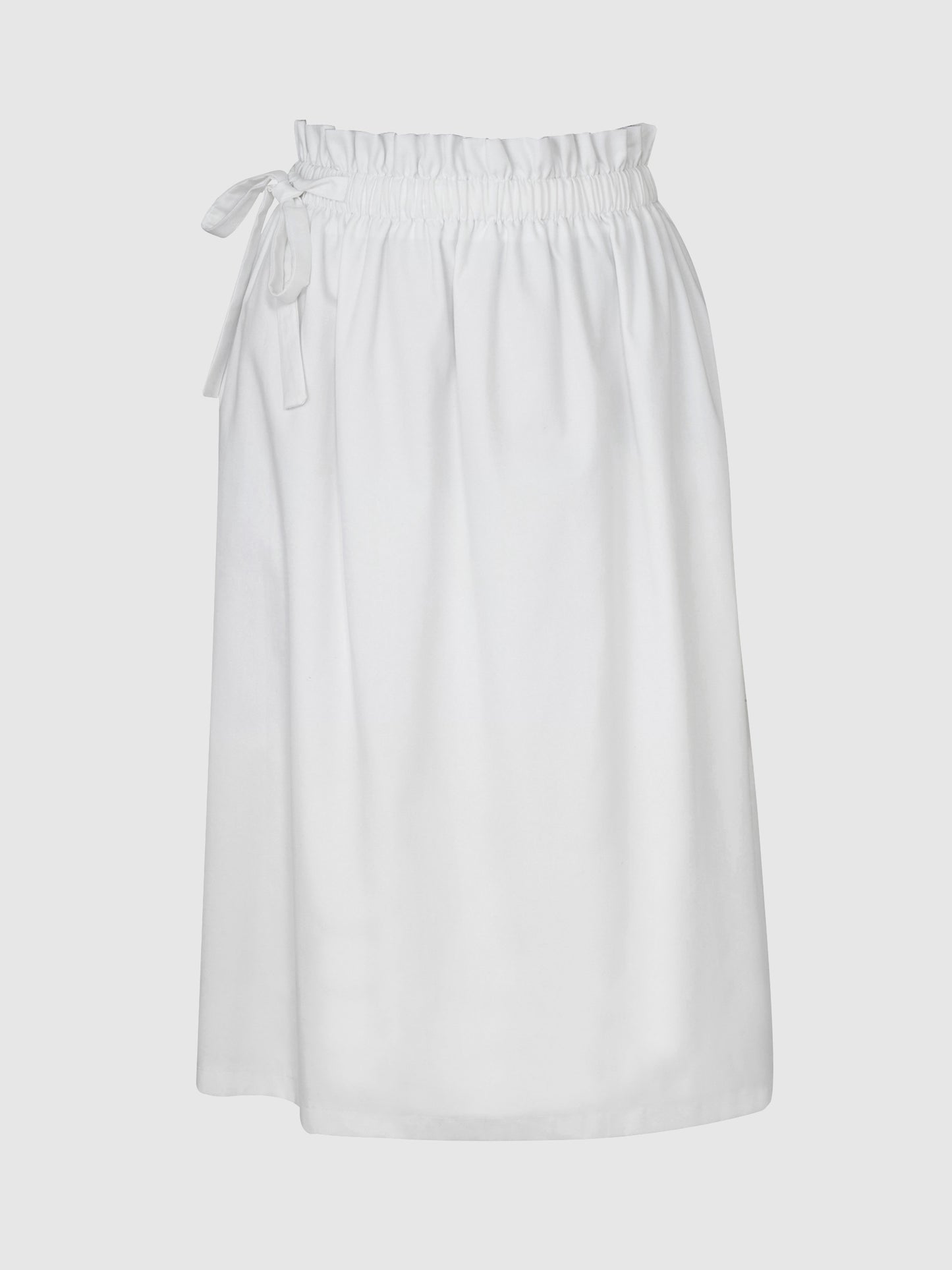 חצאית קשירה לבנה